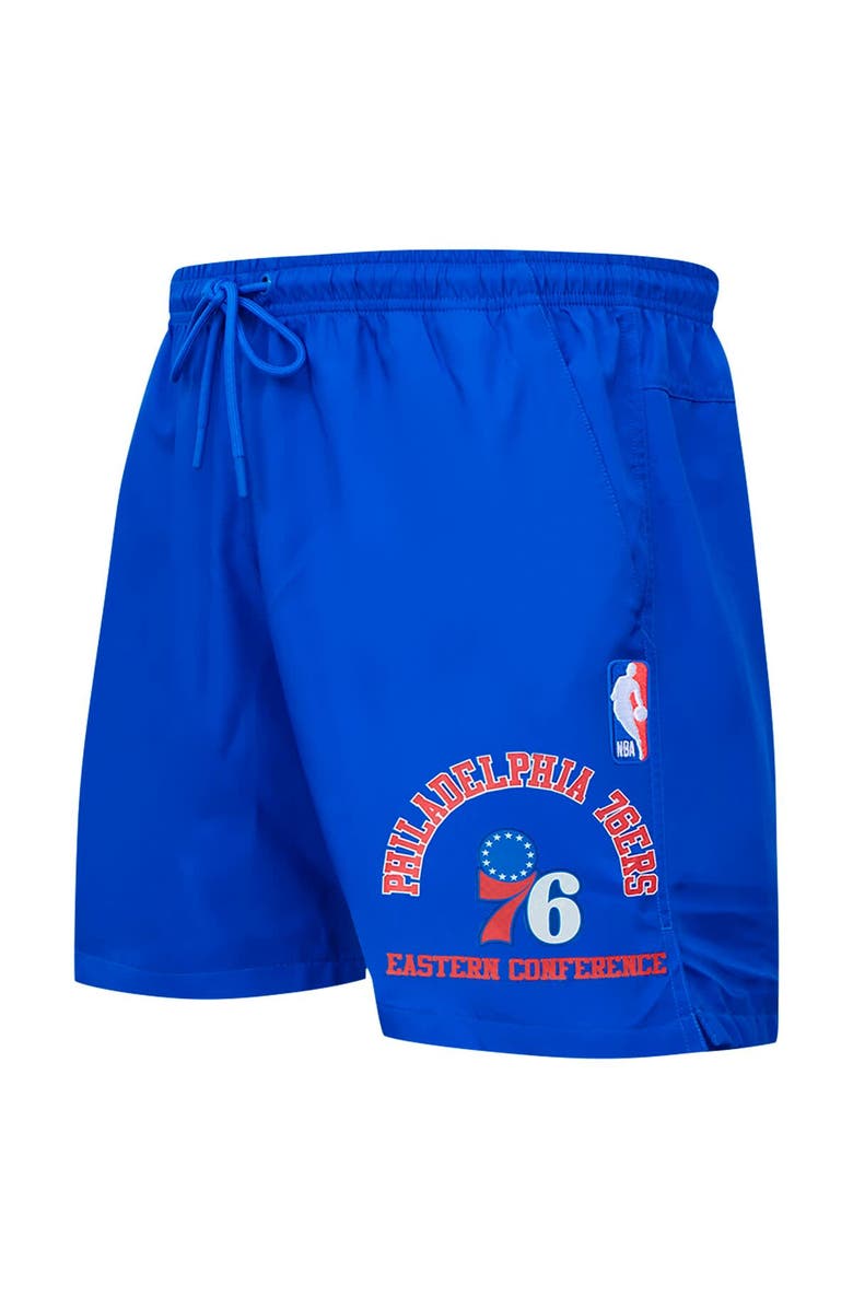 PRO STANDARD Men's Pro Standard Royal Philadelphia 76ers Area Code Shorts, Alternate, color, Royal