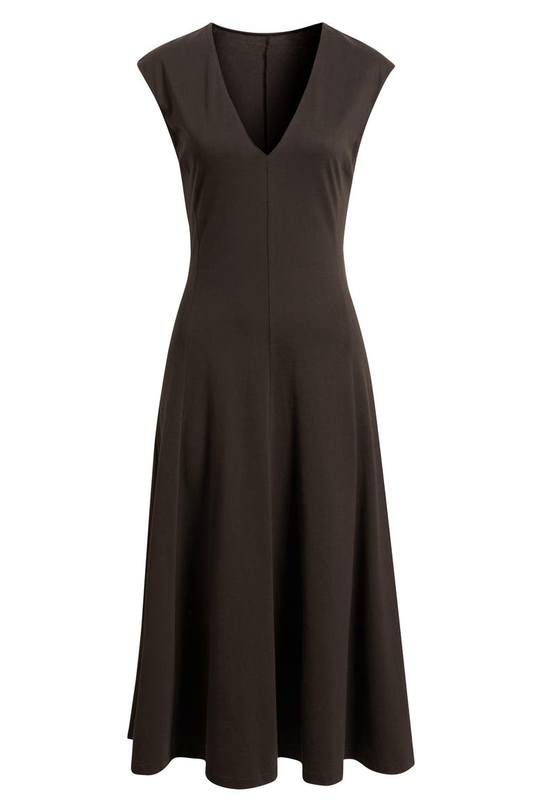 The Studio Cotton Midi Dress, Alternate, color, MOCHA