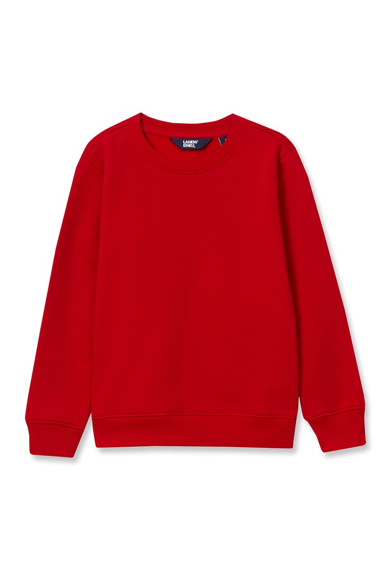 Kids Basic Fleece Crewneck Sweatshirt, Main, color, Red