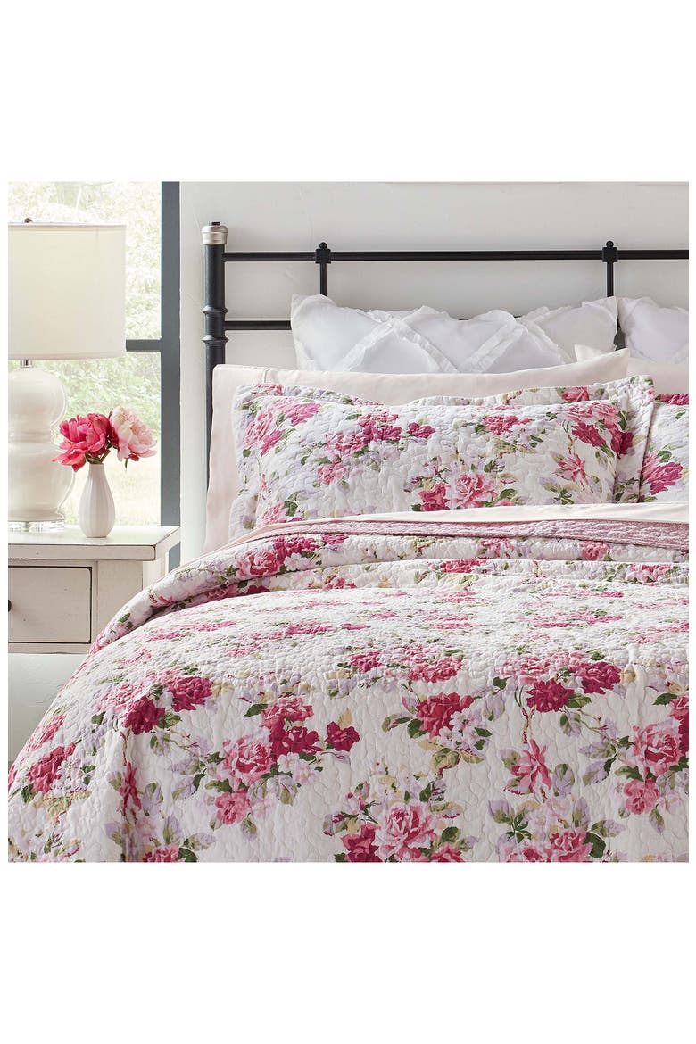 Lidia Quilt & Sham Set, Alternate, color, MULTI PINK