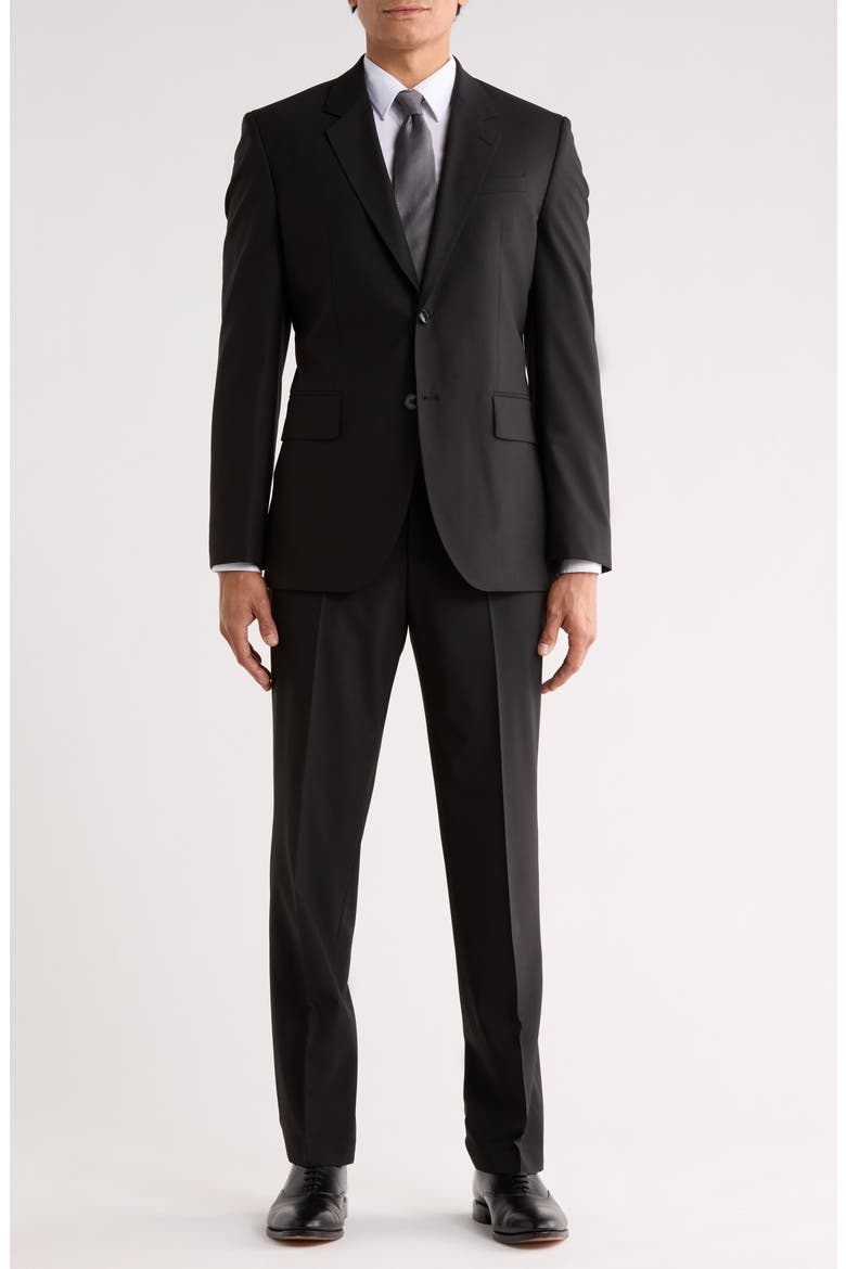 Karl Solid Suit, Main, color, BLACK