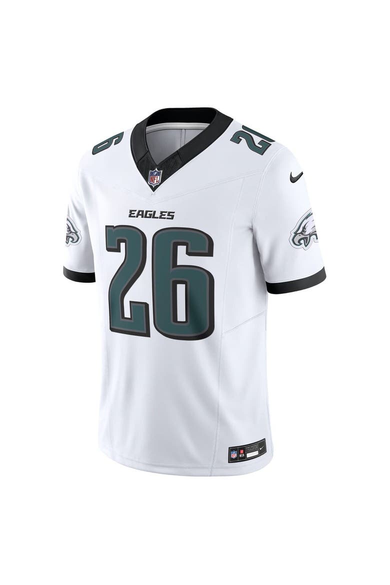 Men's Nike Saquon Barkley White Philadelphia Eagles  Vapor F.U.S.E. Limited Jersey, Alternate, color, White