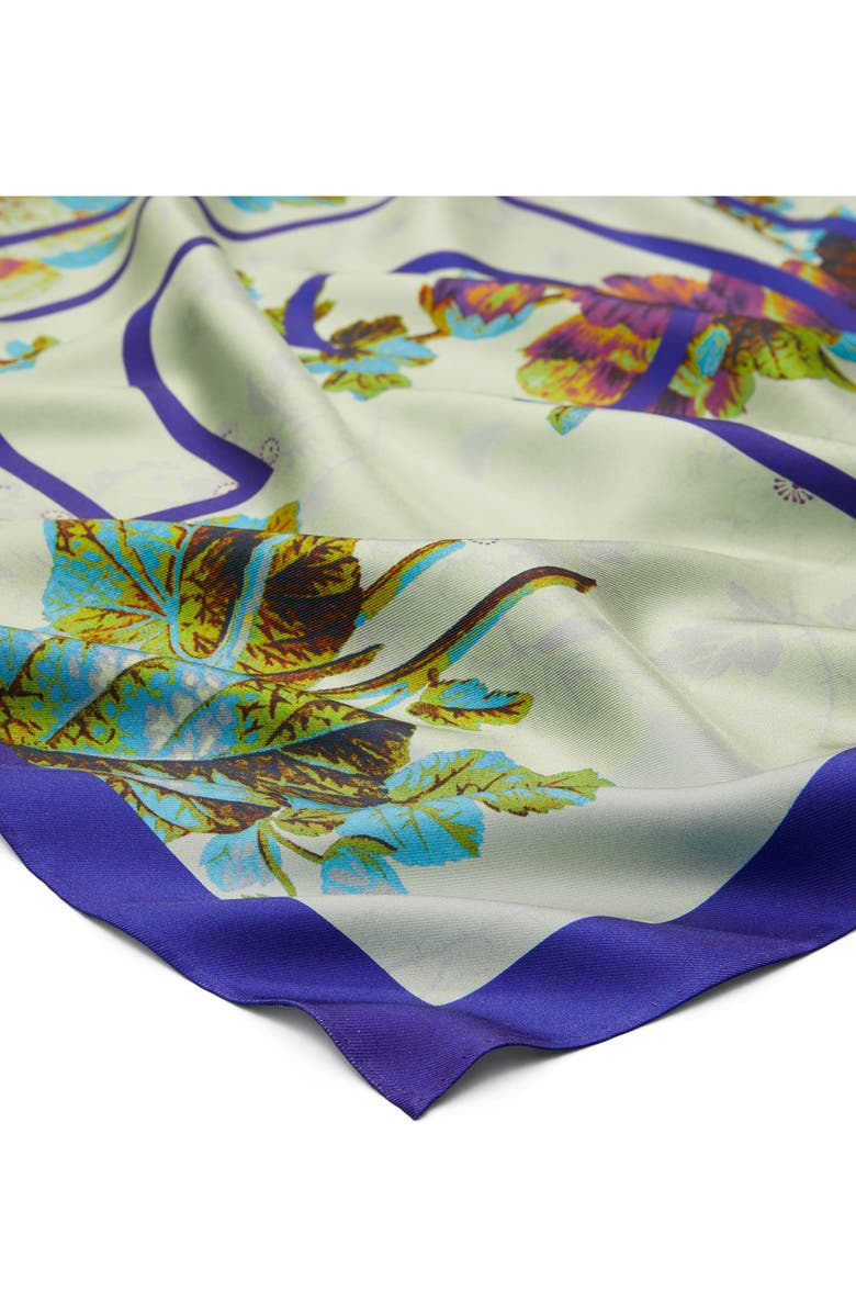 Tory Burch 3D T-Monogram Silk Square Scarf, Alternate, color, 