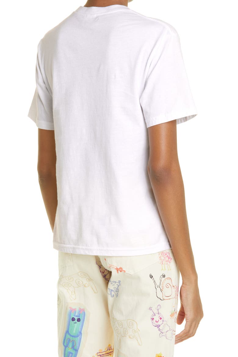 Oversize Organic Cotton Graphic T-Shirt, Alternate, color, WHITE
