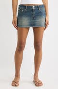 PacSun Piper Stretch Cotton Denim Miniskirt
