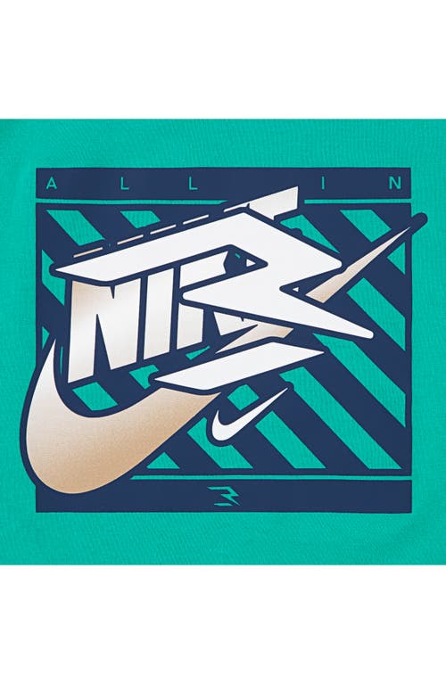 3 Brand Gradient Logo Graphic T-shirt & Shorts Set In Atomic Teal