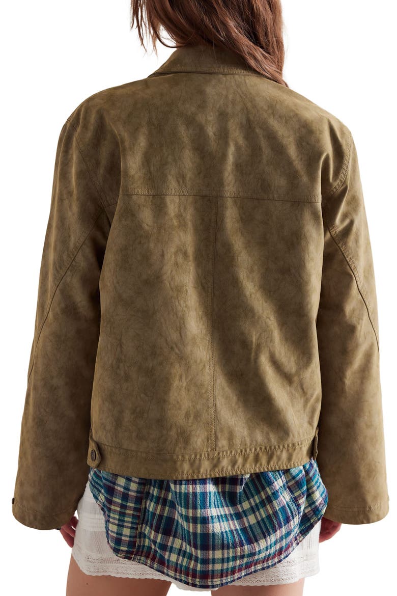 Blair Faux Suede Jacket, Alternate, color, CORIANDER