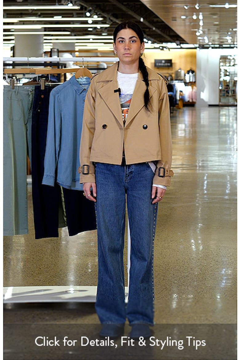 Double Breasted Crop Trench Coat video
