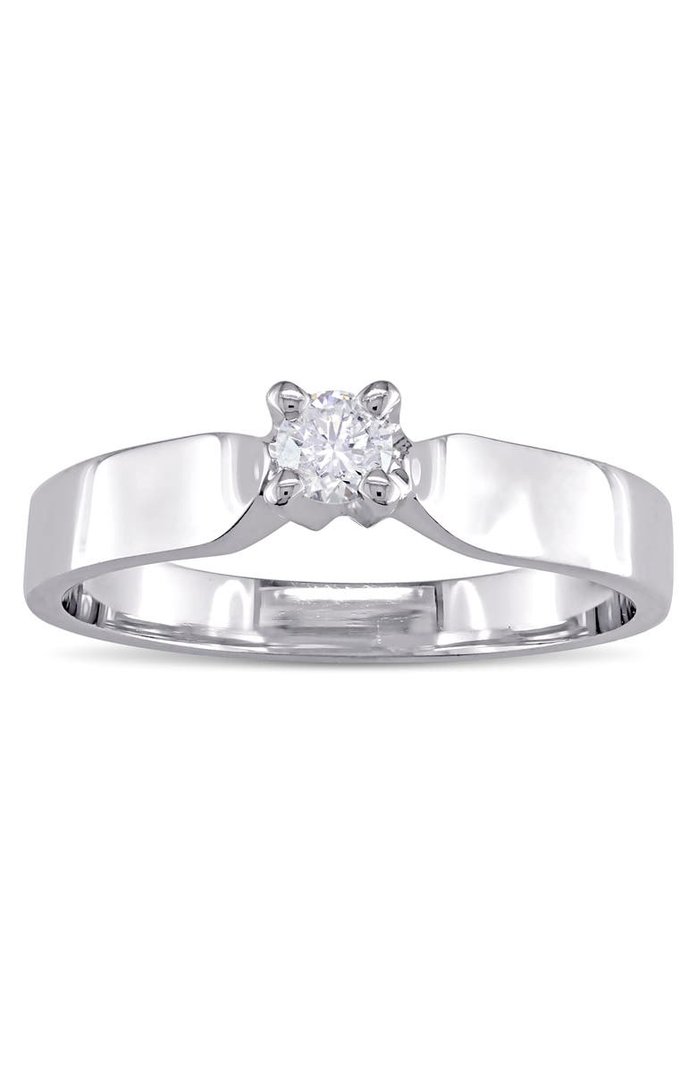 Julianna B. 1/6 CTTW Diamond Solitaire Ring 14k, Main, color, 