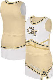 COLOSSEUM Girls Youth Colosseum Gold Georgia Tech Yellow Jackets Lollipop Park Cheer Two-Piece Set