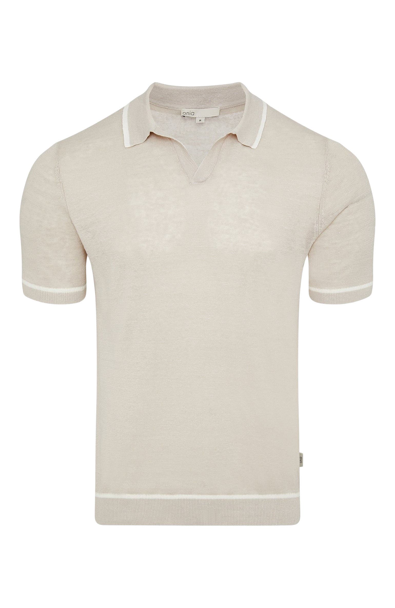 Linen Johnny Collar Polo - image 4
