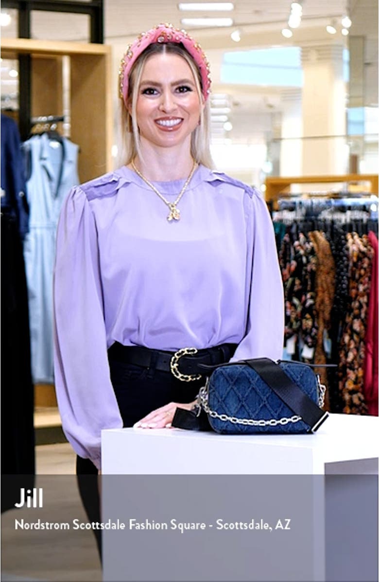 Cami Chain Denim Camera Bag, sales video thumbnail