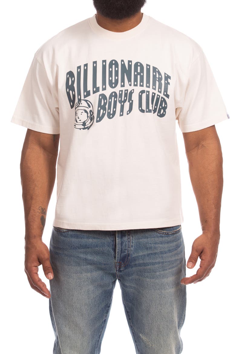 BB Faded Curve Cotton Graphic T-Shirt, Main, color, GARDENIA