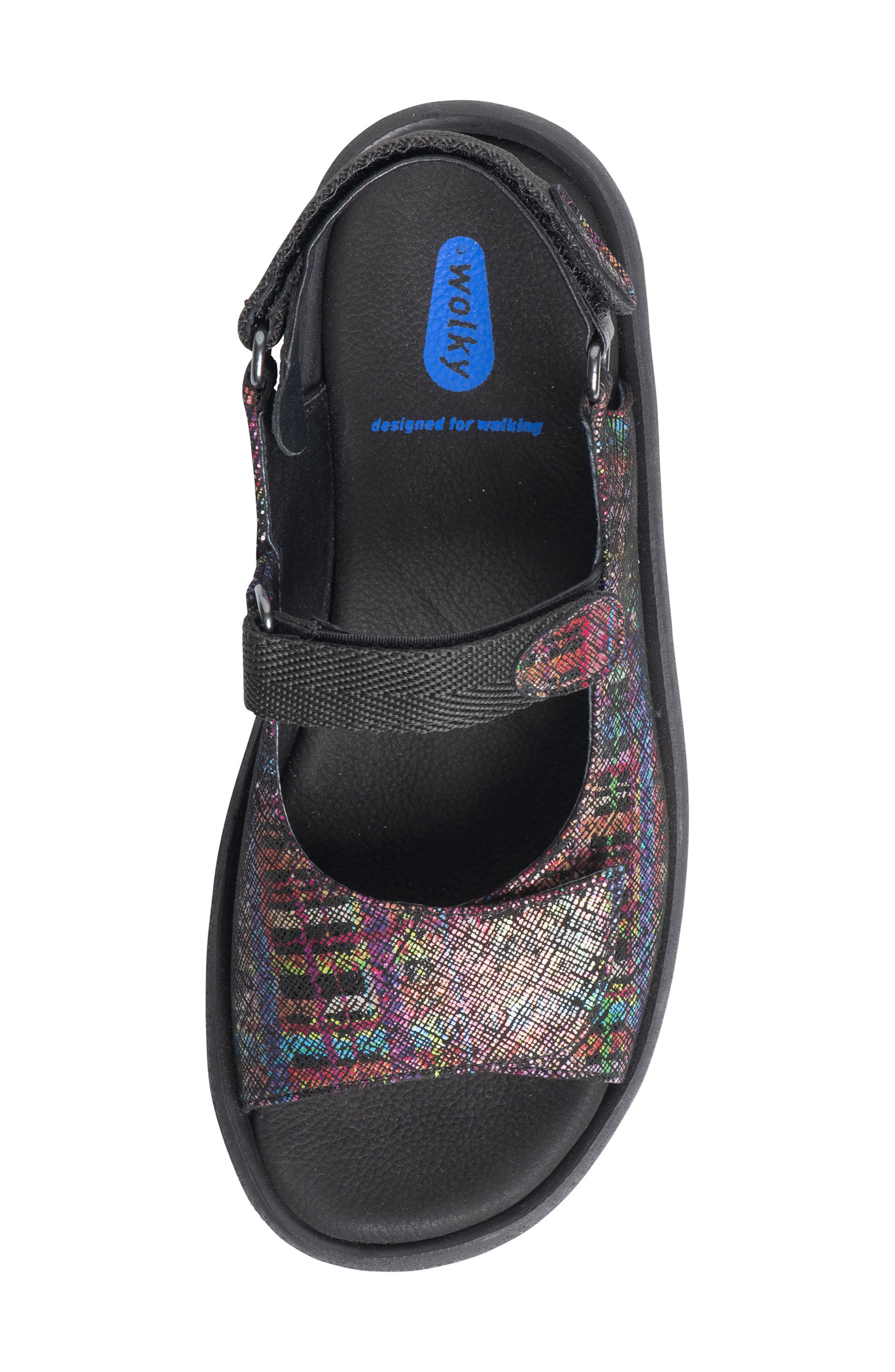 Jewel Sandal, Alternate, color, MULTI BLACK