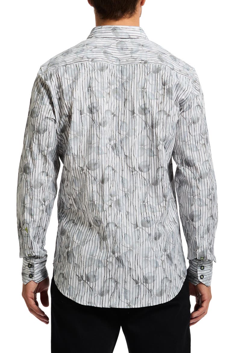 Lagos Long Sleeve Cotton Blend Button-Shirt, Alternate, color, OLIVE