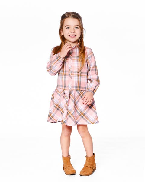Shirt Plaid Dress with Frill (Little Kid & Big Kid)