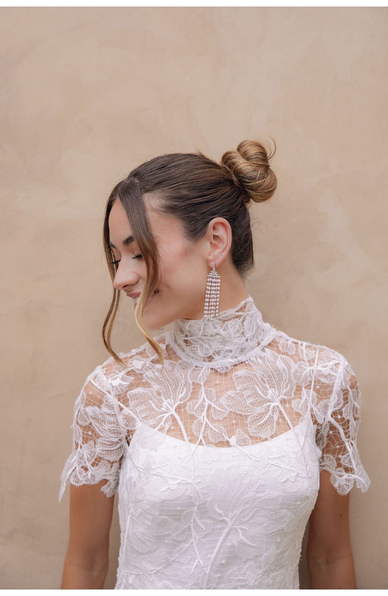 Untamed Petals Julia Waterfall Drops, Alternate, color, Silver