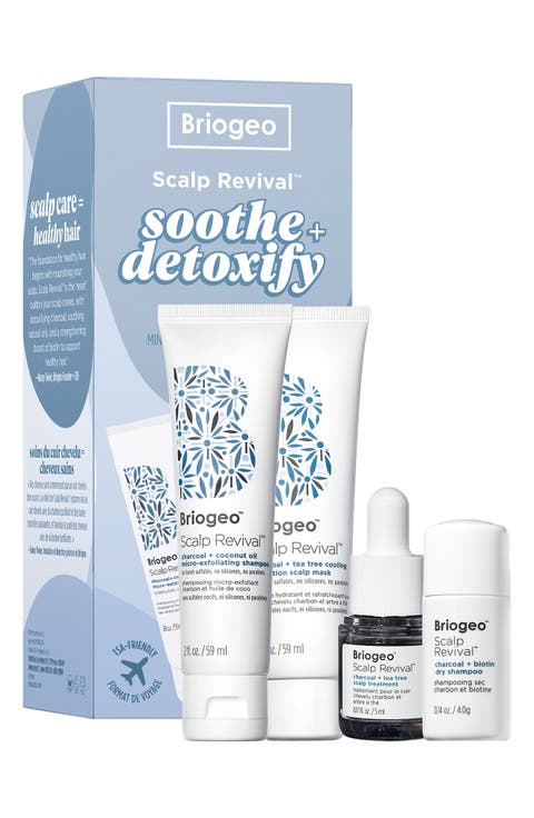 Scalp Revival™ Soothe + Detoxify Travel Set for Dry, Itchy, Oily Scalp