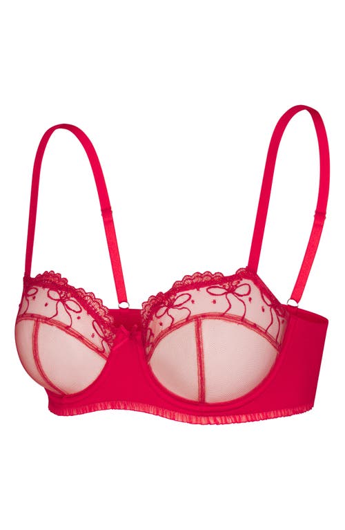 Savage X Fenty Loveline Balconette Bra In Timeless Red