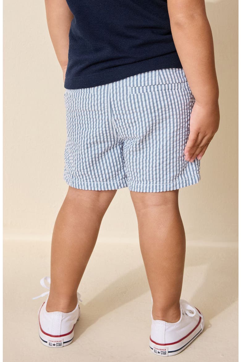 Kids' Ticking Stripe Cotton Chino Shorts, Alternate, color, MULTI
