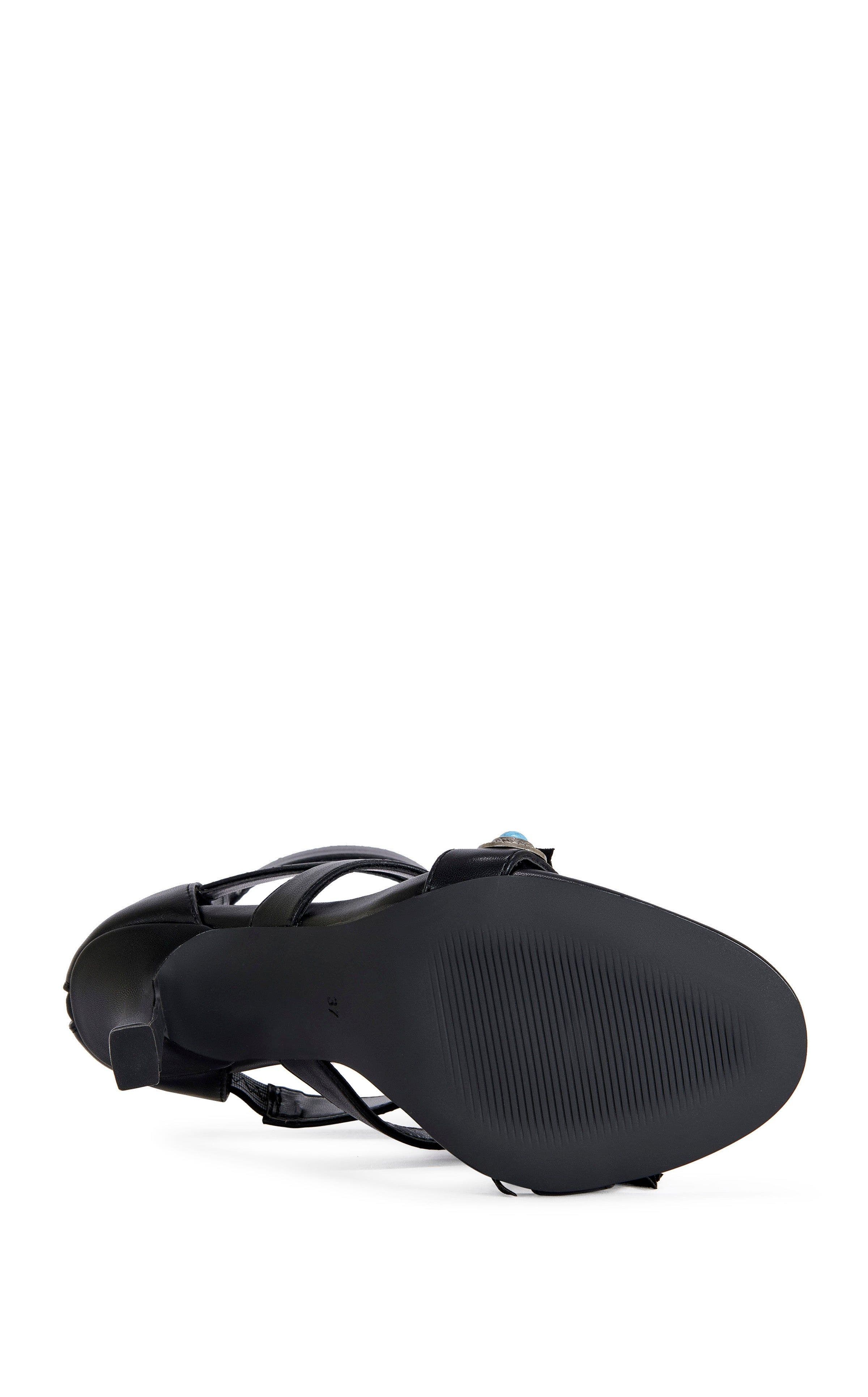 AZALEA WANG Sumac Stiletto Sandal, Alternate, color, Black