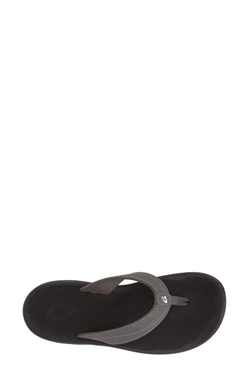Olukai Ohana Flip Flop In Black
