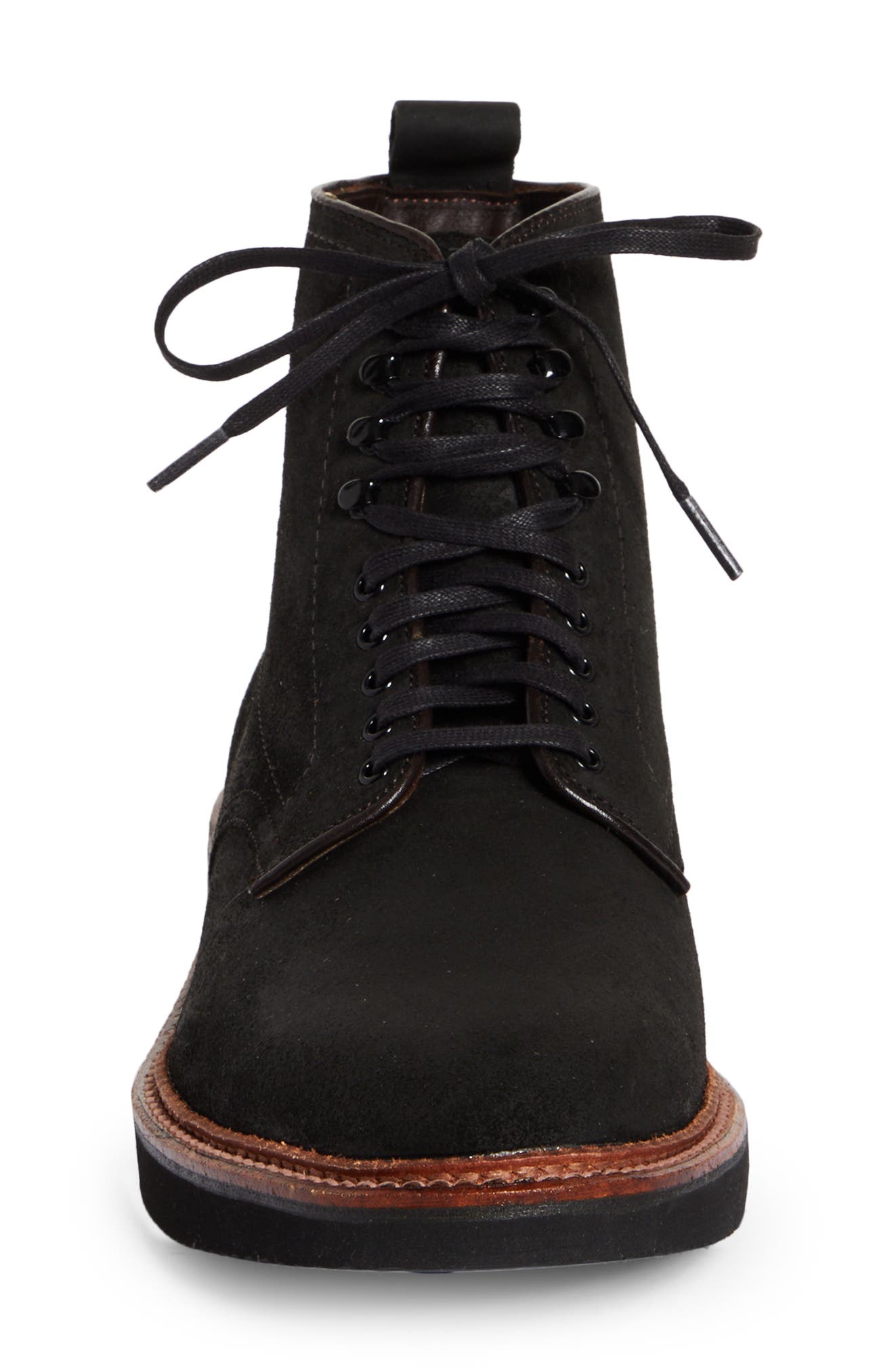 Alden Plain Toe Boot, Alternate, color, Black