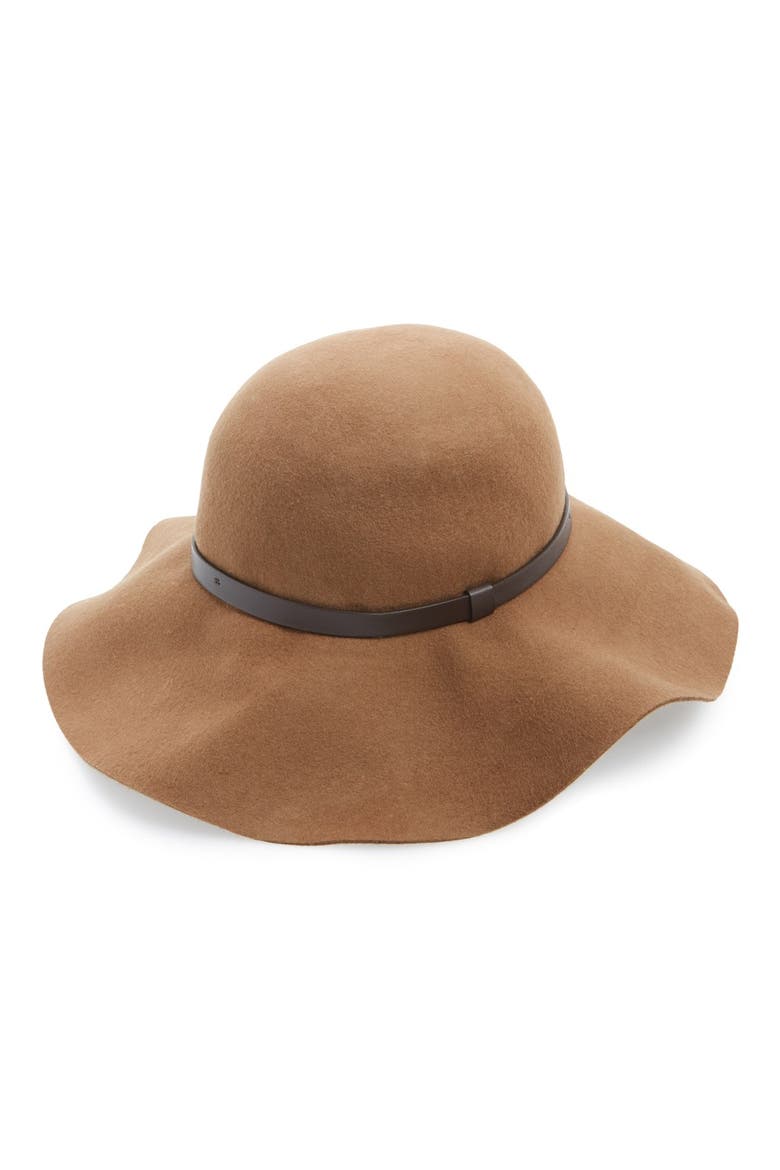 Amici Floppy Wool Hat, Main, color, CAMEL