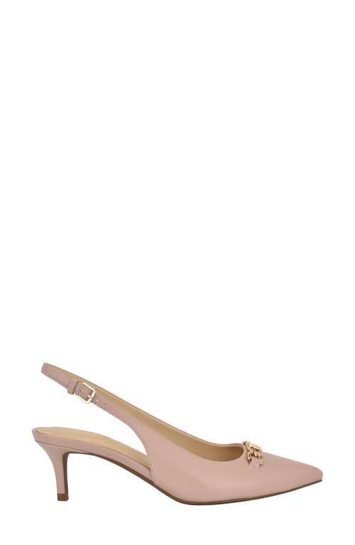 Tommy Hilfiger Tienna Slingback Pointed Toe Pump In Light Pink