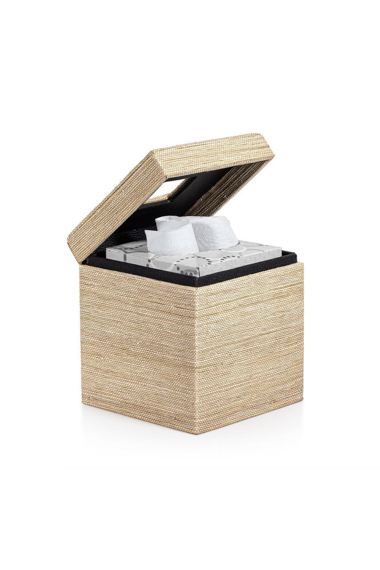 Araba Raffia Tissue Cover, Alternate, color, BEIGE