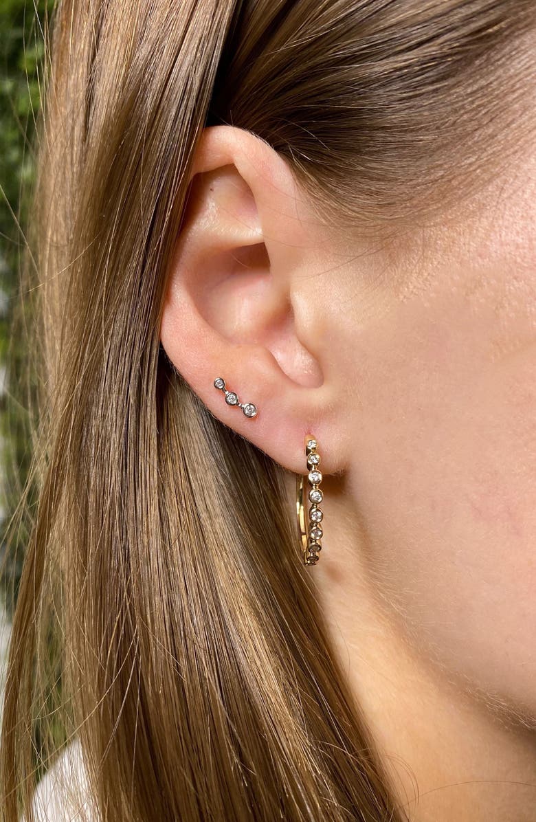 Dana Rebecca Designs Lulu Jack Bezel Diamond Ear Climbers, Alternate, color, 