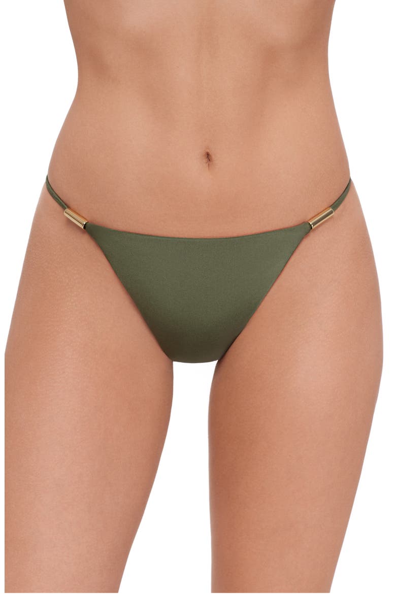 Beaded Strap Bikini Bottoms, Main, color, OLIVE