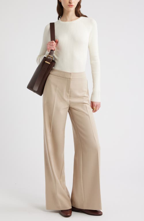 Nordstrom Rib Wool Blend Sweater In White