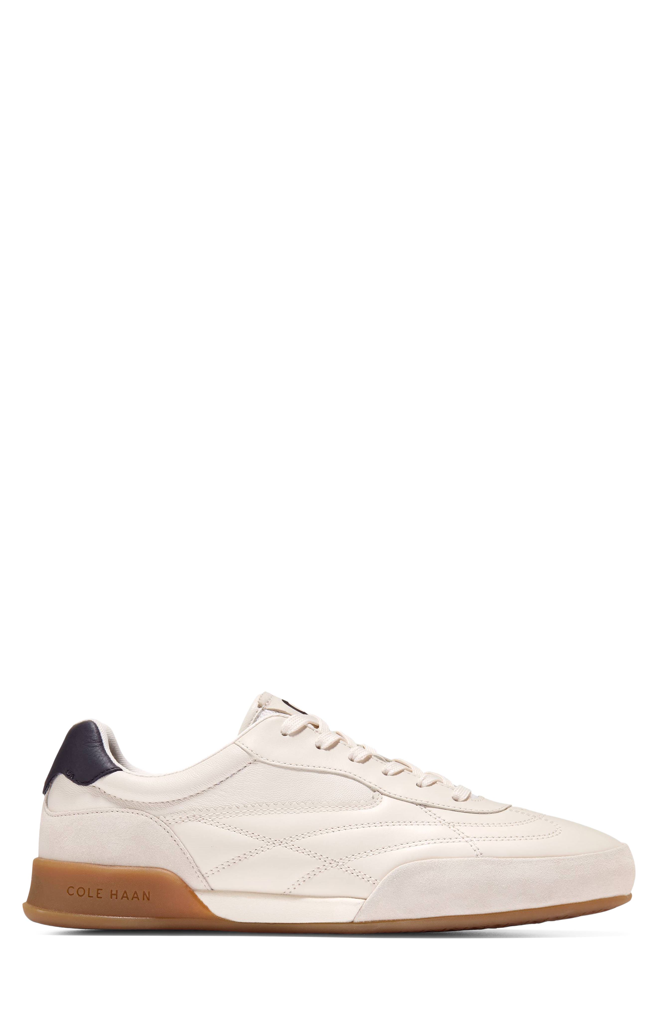 GrandPro Turf 2.0 Leather Sneaker, Alternate, color, IVORY / SILVER BIRCH SUEDE