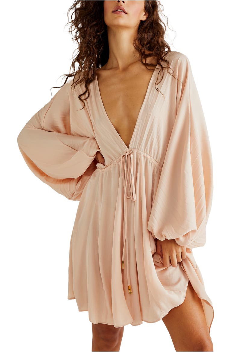 Arzel Long Sleeve Minidress, Alternate, color, CREAM