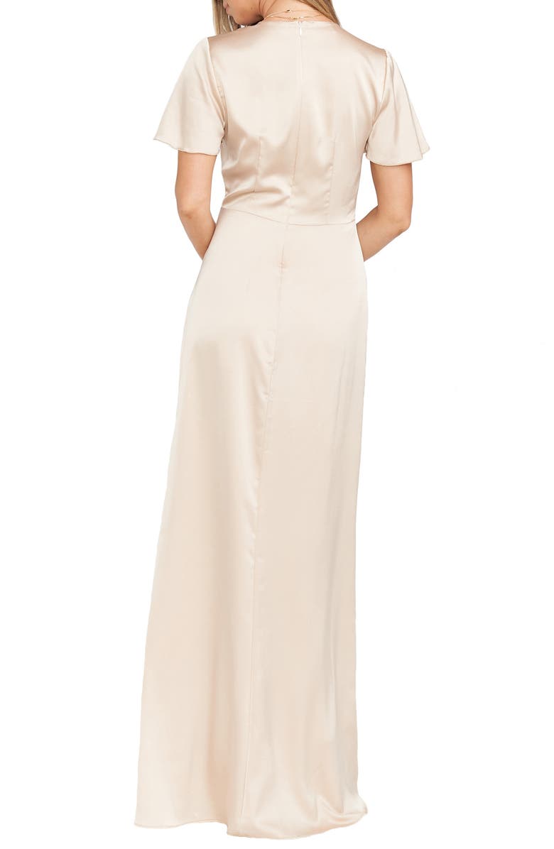 Show Me Your Mumu Rome Front Twist Plunge Gown, Alternate, color,