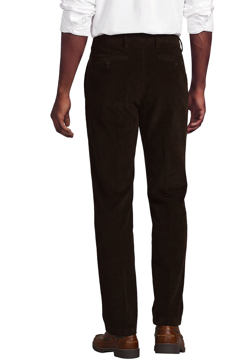Corduroy Comfort Waist Traditional Fit Plain Front Pant, Alternate, color, Rich Coffee