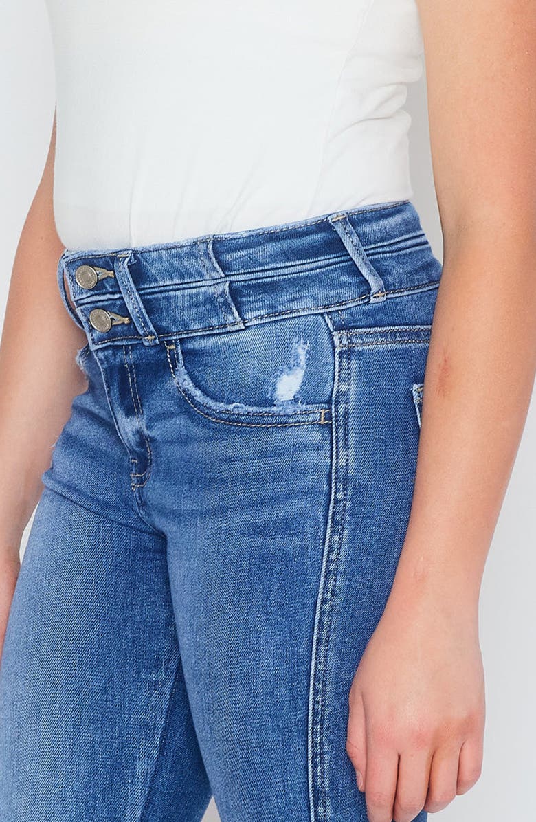 KanCan Bunnie High Rise Ankle Skinny Jeans, Alternate, color, Medium Wash