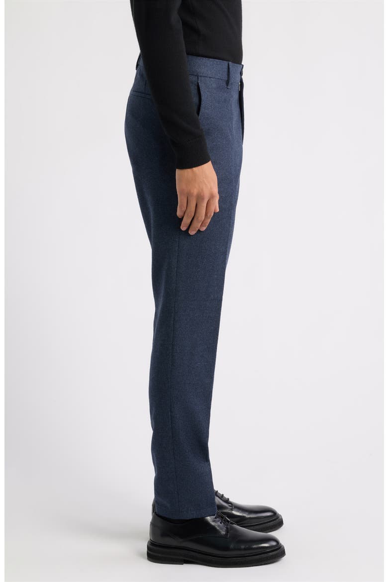 Genius Flat Front Virgin Wool Dress Pants, Alternate, color, DARK BLUE