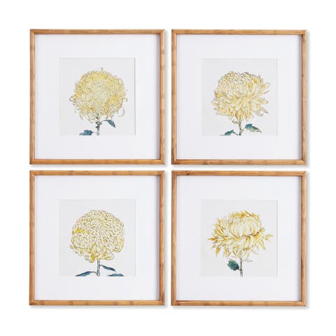 Chrysanthemum Prints Set of 4