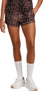 adidas Leopard Spot High Waist 3-Stripe Shorts