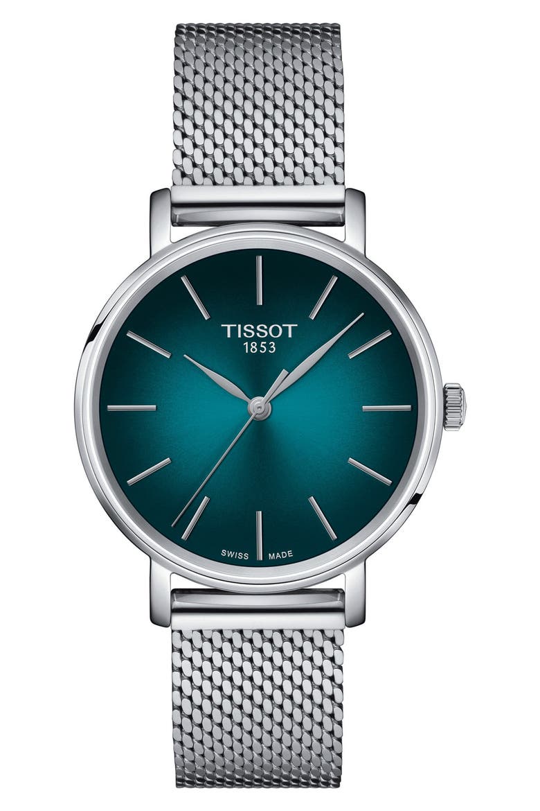 Everytime Mesh Strap Watch, 34mm, Main, color, GREY