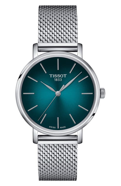 Tissot Everytime Mesh Strap Watch, 34mm in Grey 