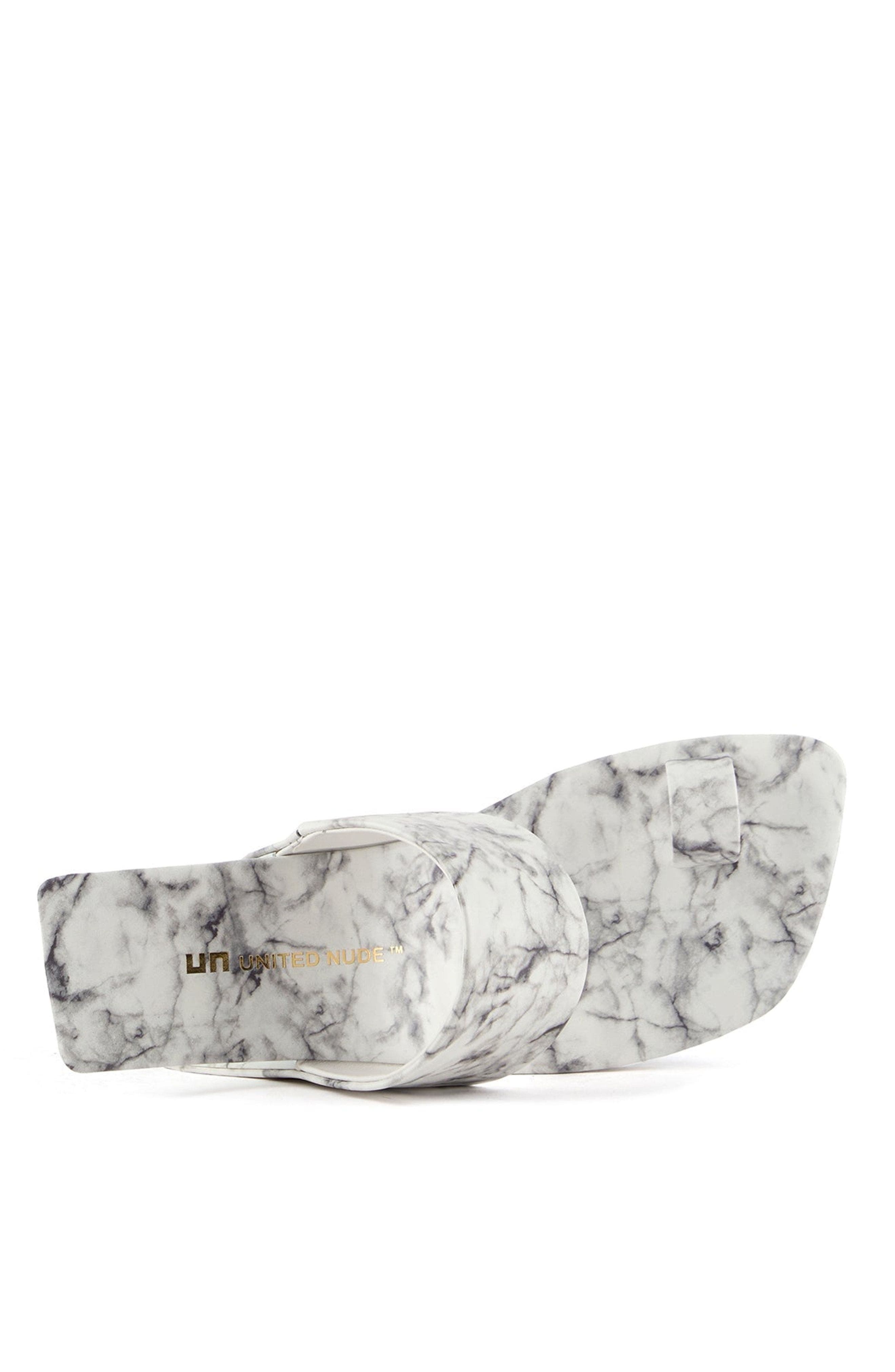 Loop Toe Hi Sandals, Alternate, color, White Marble