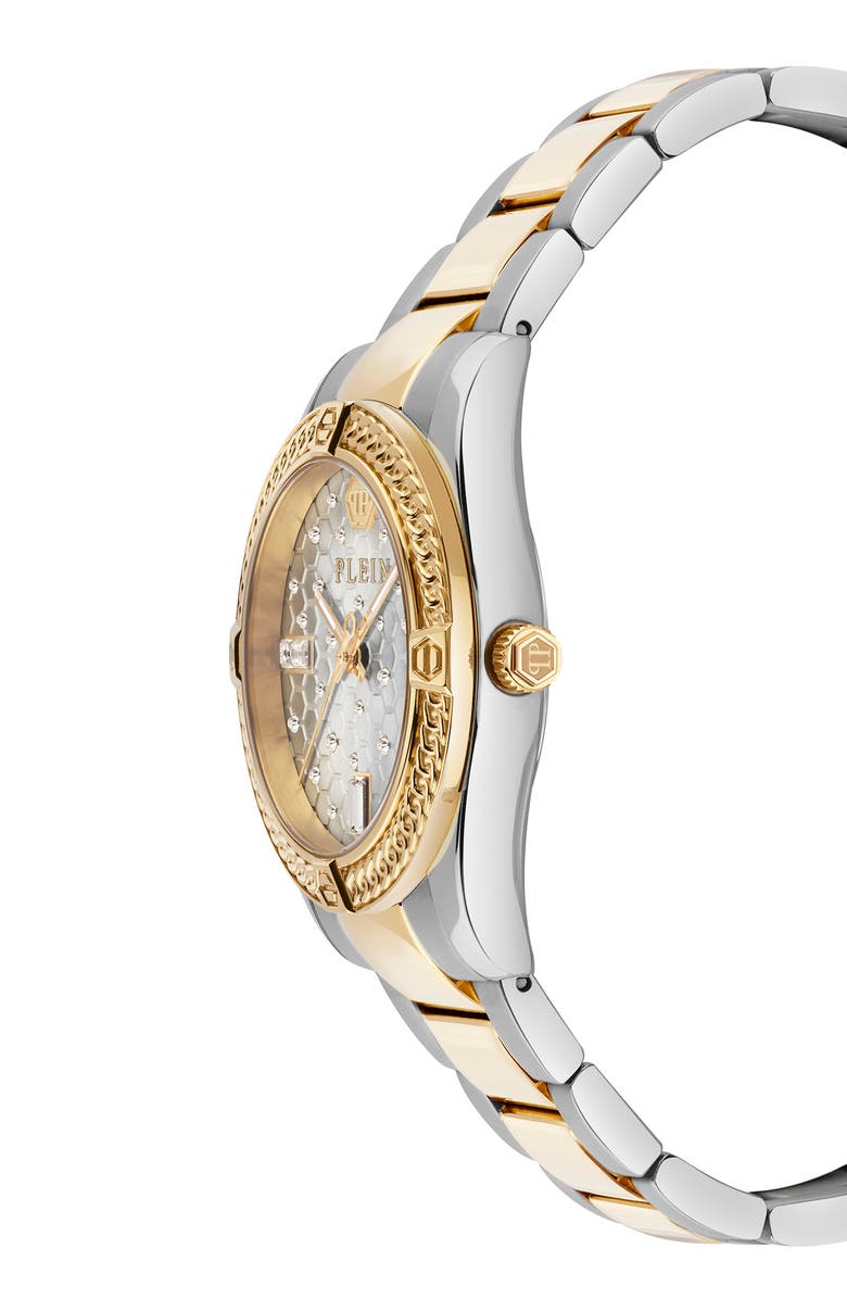 PHILIPP PLEIN Icon Chain Bracelet Watch, 36mm, Alternate, color, Two Tone