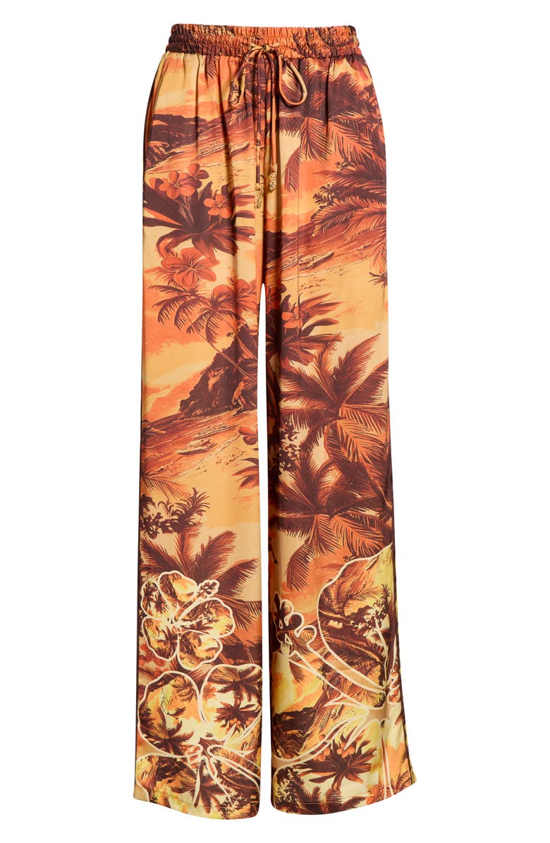 Kulani Kinis Drawstring Cover-Up Resort Pants, Alternate, color, Vintage Vacay