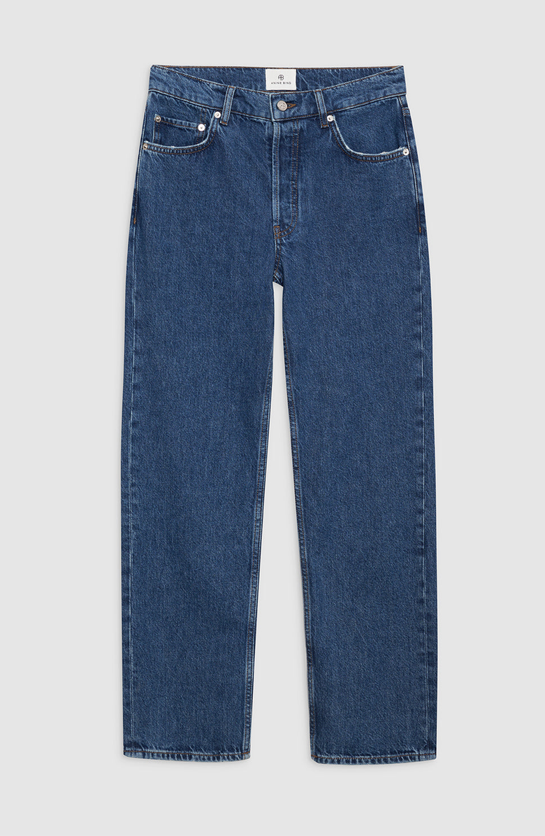 ANINE BING Kate Jean, Alternate, color, Clean Indigo