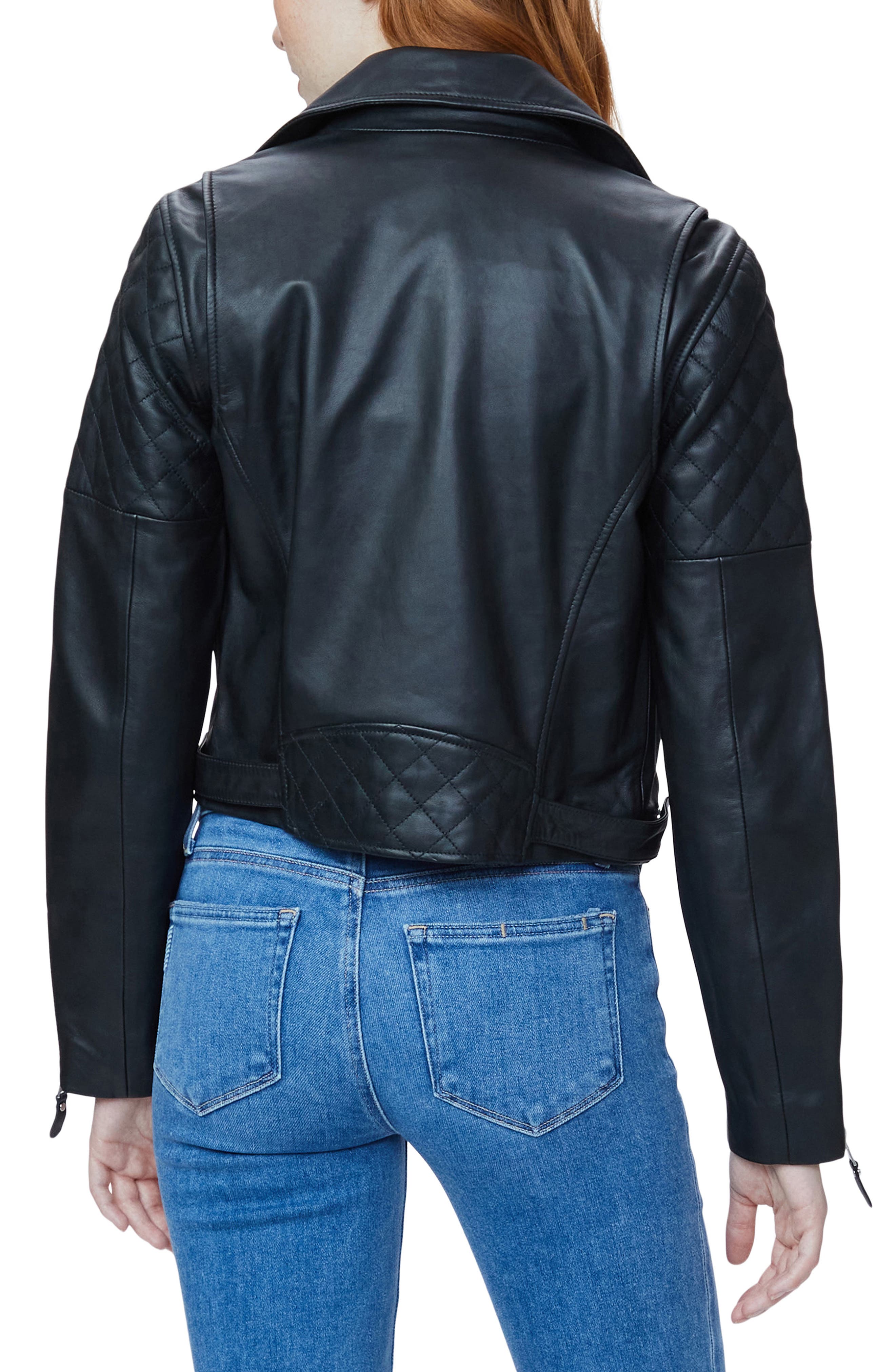 Danisa Crop Leather Jacket - image 2