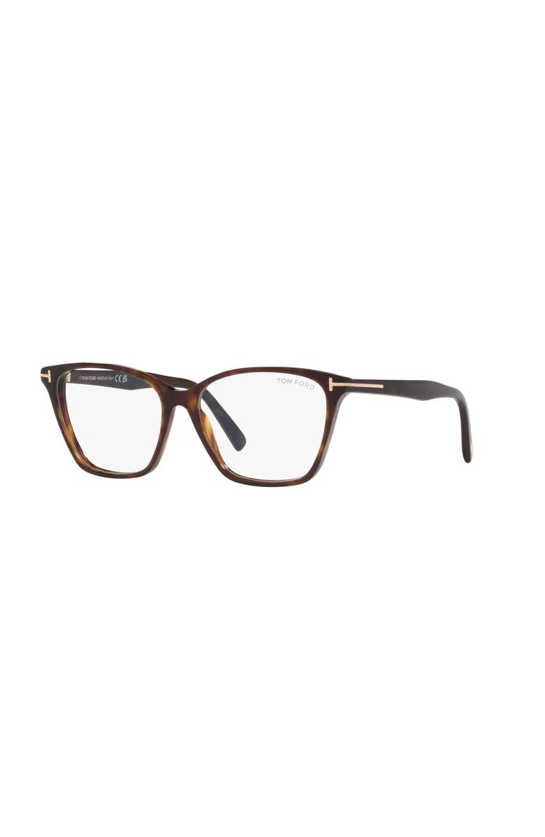 TOM FORD 56mm Cat Eye optical glasses, Main, color, Tortoise