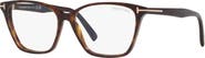 TOM FORD 56mm Cat Eye Blue Light Blocking Optical Glasses